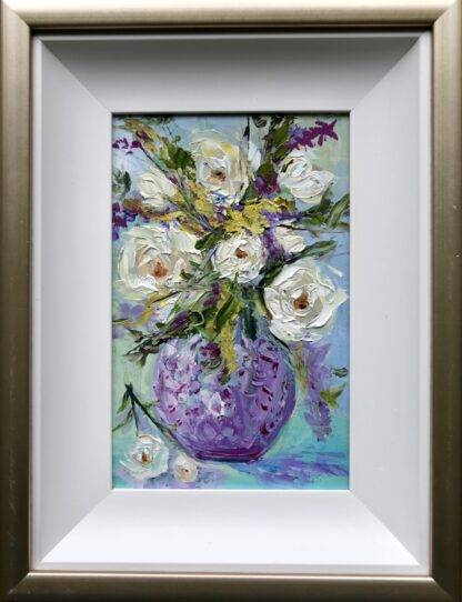 An original still-life painting of white roses in a vase. Check out our large selection of An original still-life painting of white roses in a vase. Check out our large selection of still life paintings for sale life paintings for sale